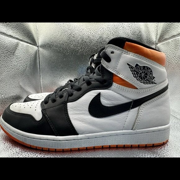 RARE‎ 🚀 Size 11 - Jordan 1 Retro High Electro Orange White Leather 555088-180 - Picture 7 of 11